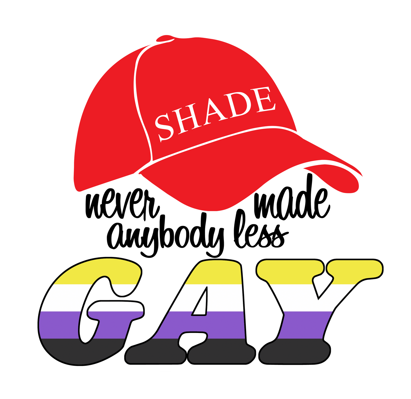 Shade never made anybody less gay