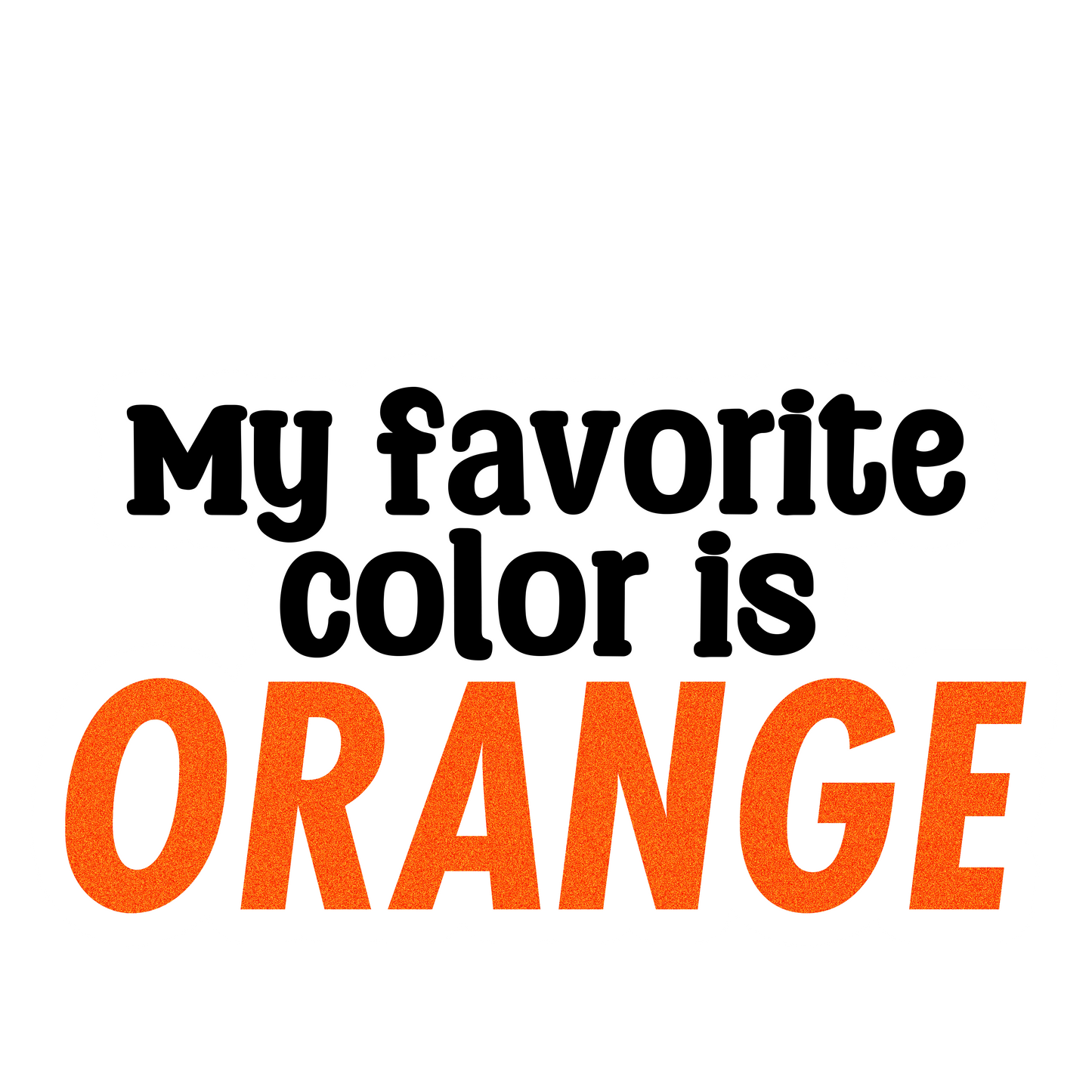 My favorite color is...