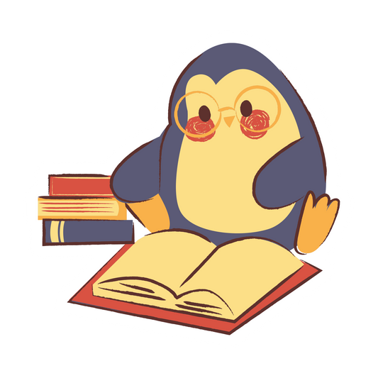 Penguin reading