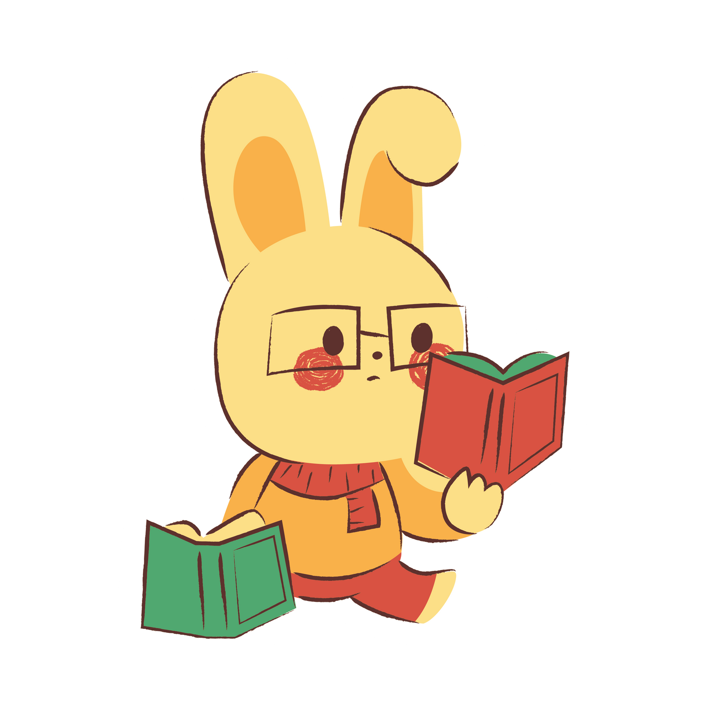 Rabbit reading