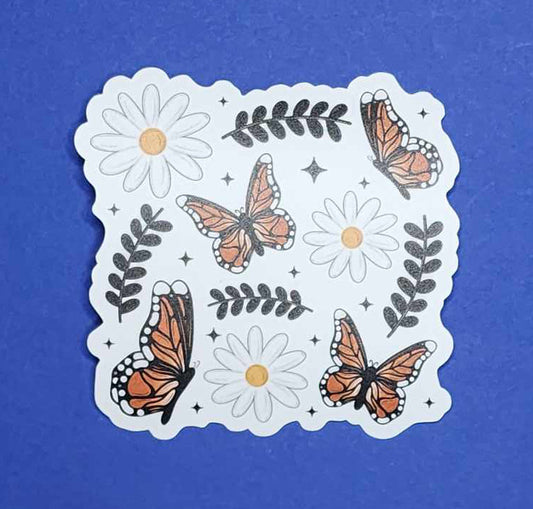 Butterflys and flowers