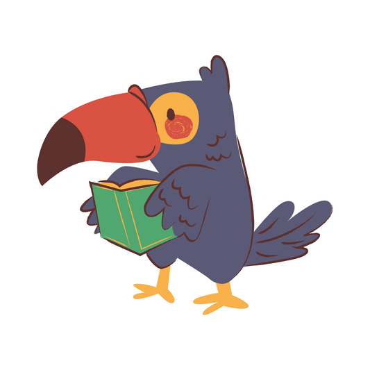 Toucan reading