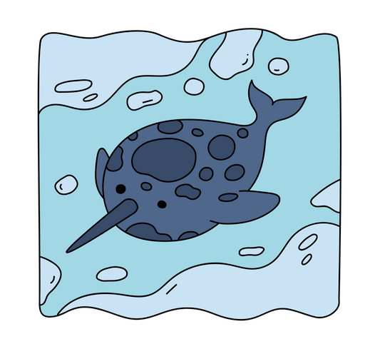 Narwhal Magnetic Bookmark