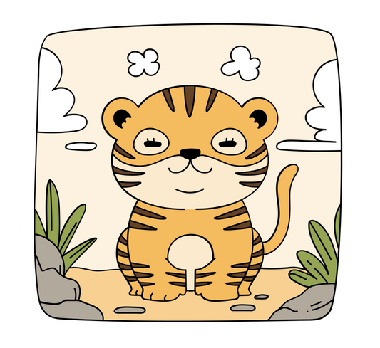 Tiger Magnetic Bookmark