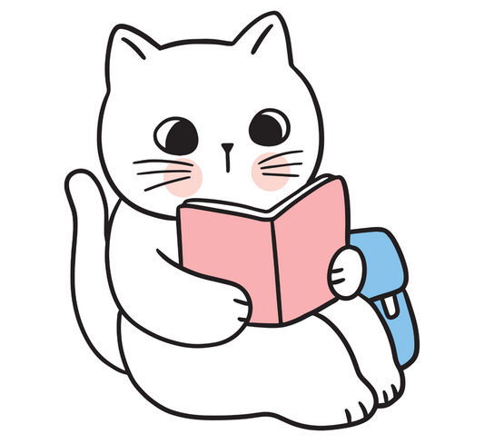 Cat Reading Magnetic Bookmark