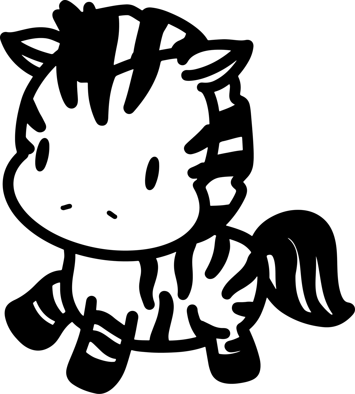 Color-Your-Own Zebra