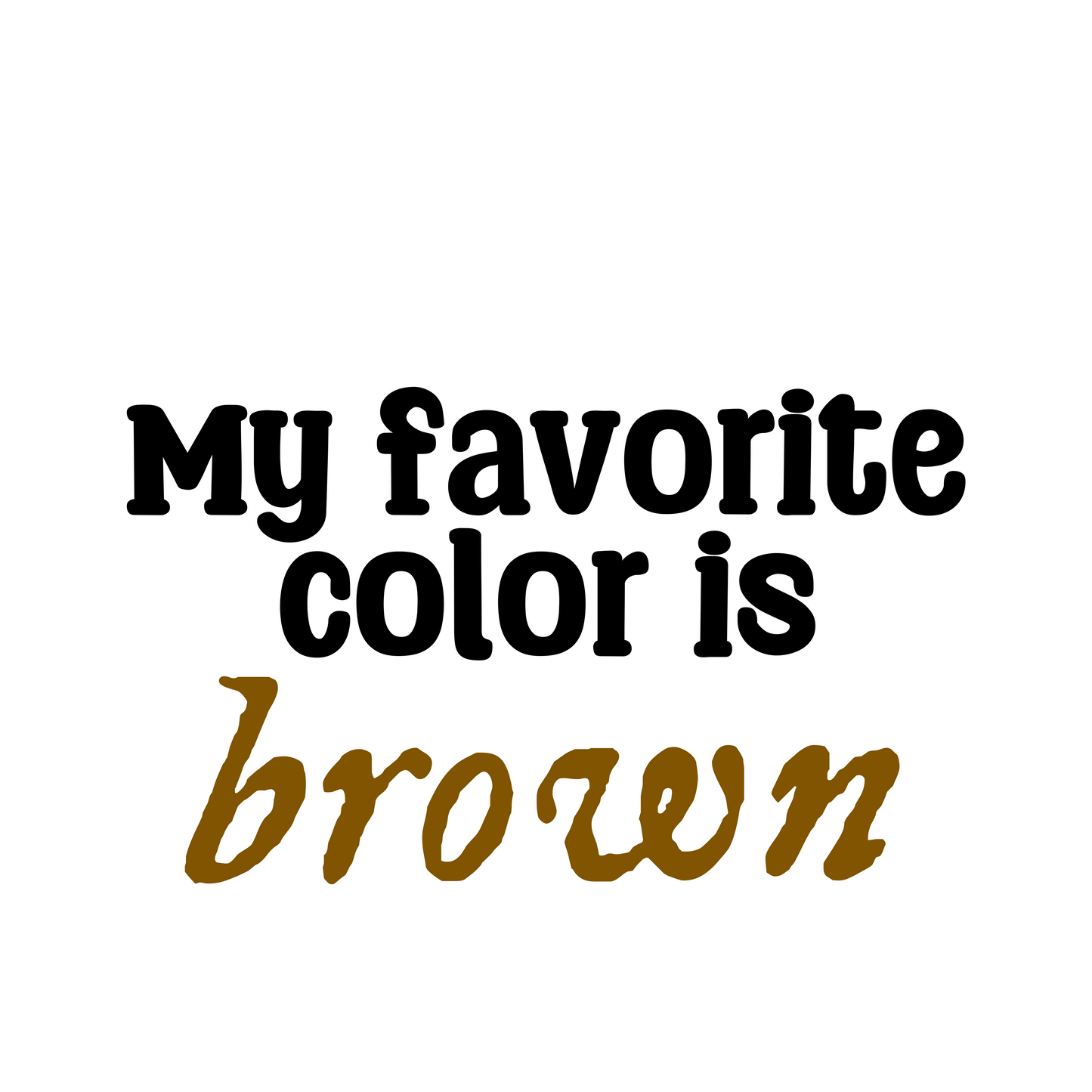 My favorite color is...