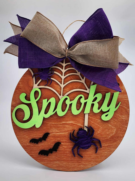 Spooky Glow-in-the-Dark Door Hanger – 10.5”
