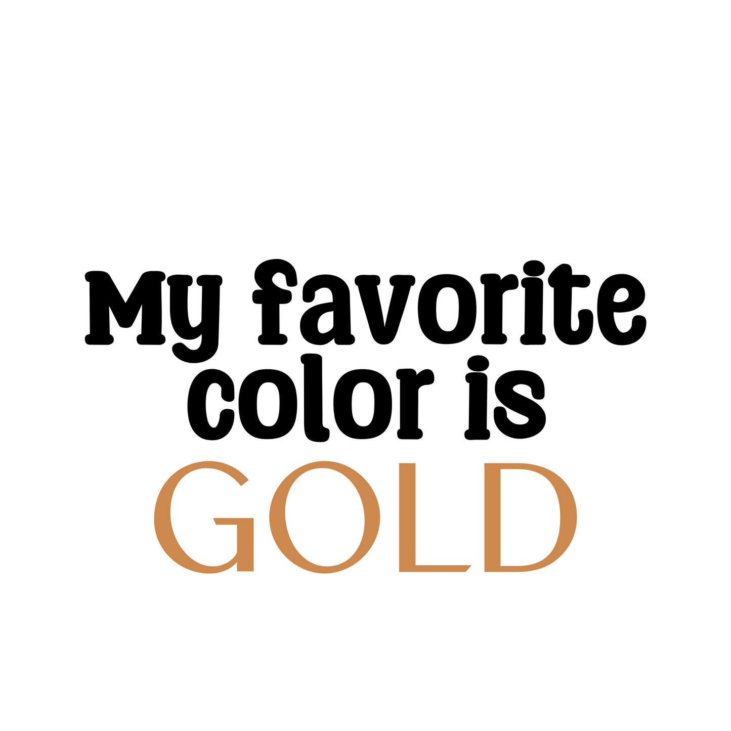 My favorite color is...