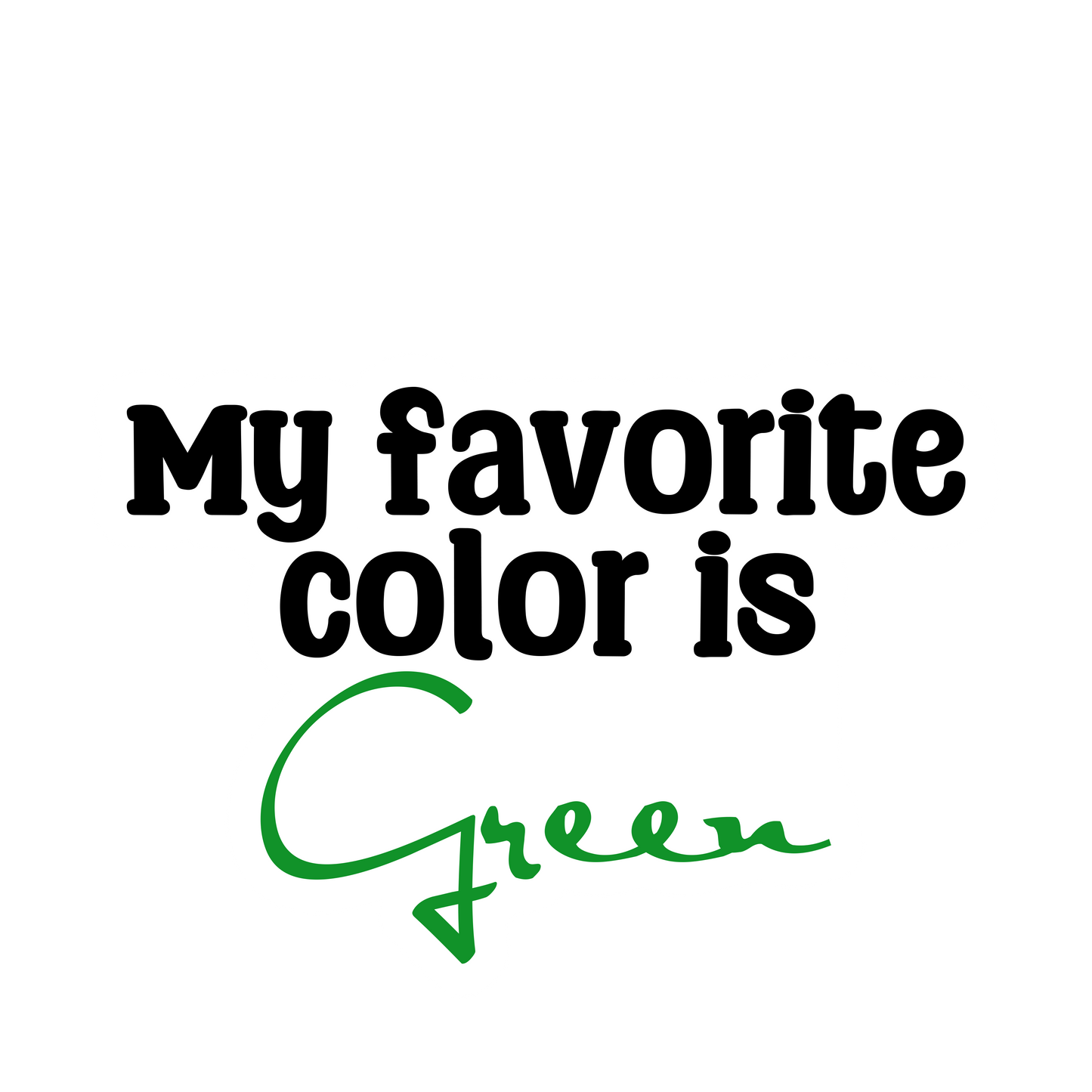 My favorite color is...