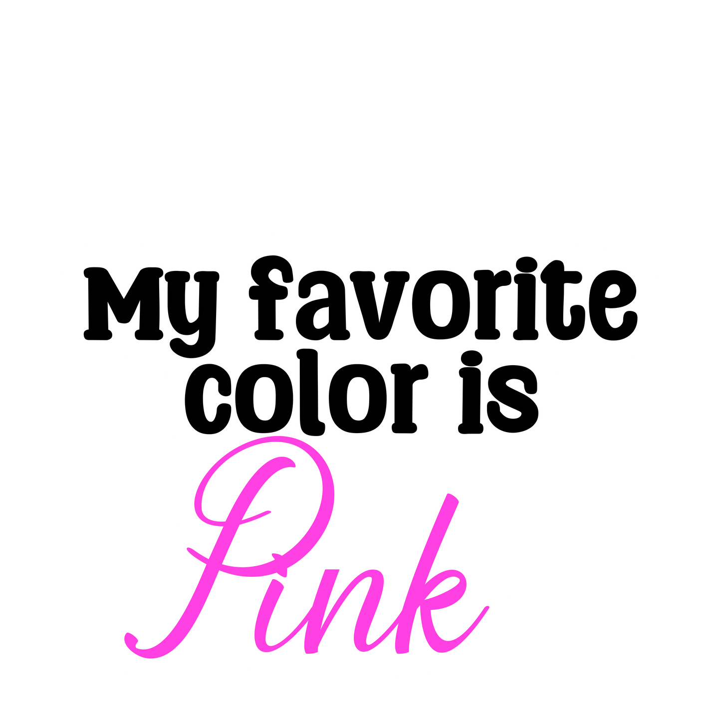 My favorite color is...